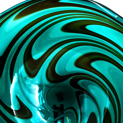 D25.5"H6" - ART GLASS WALL PLATE
