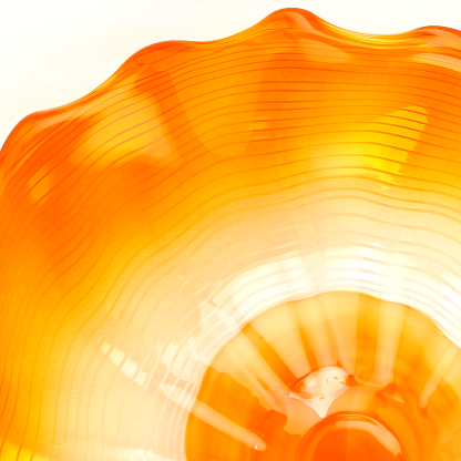 85476	 D25.5"H6" - ART GLASS WALL PLATE