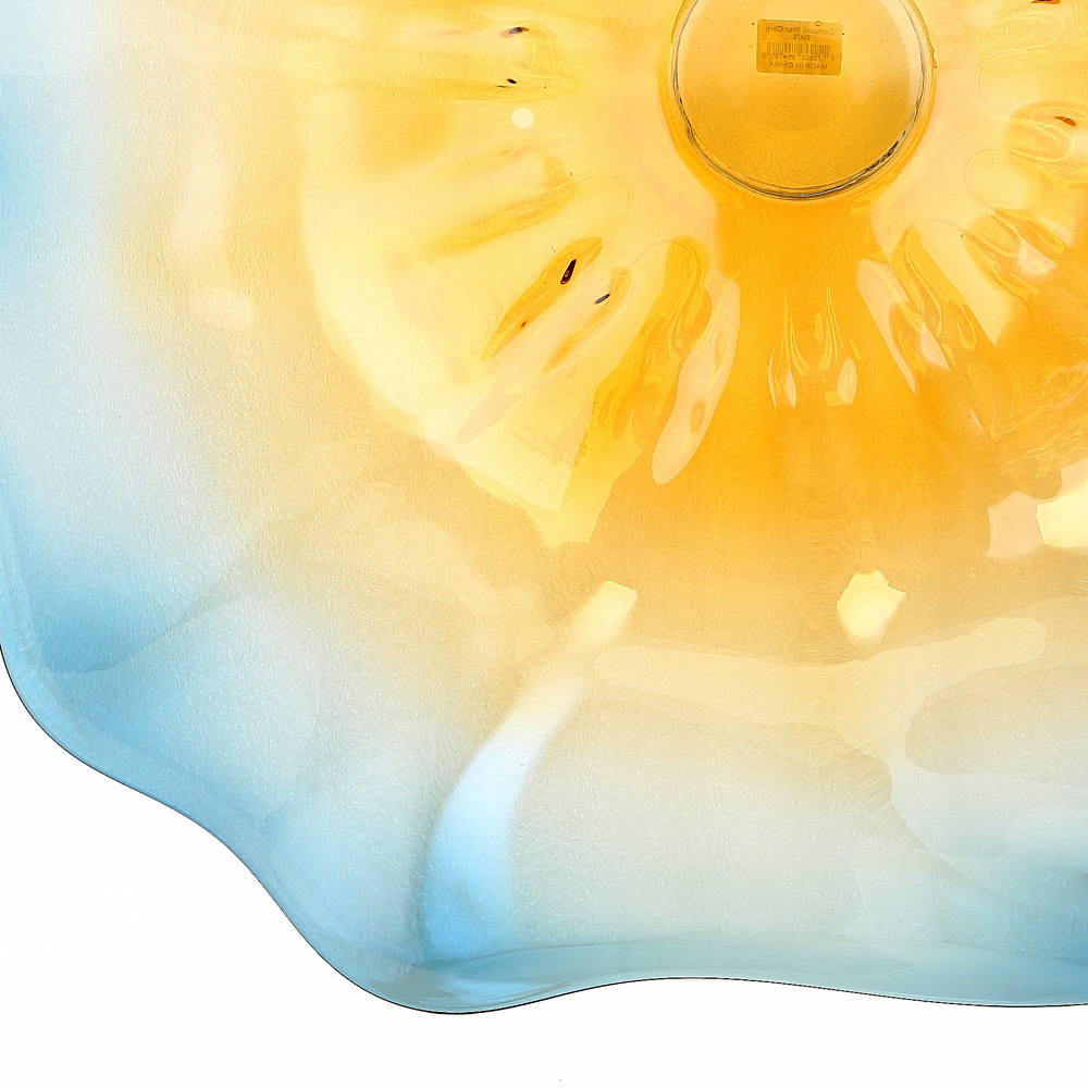 85478	 D25.5"H6" - ART GLASS WALL PLATE