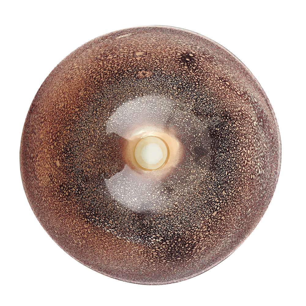 85479	 D25.5"H6" - ART GLASS WALL PLATE