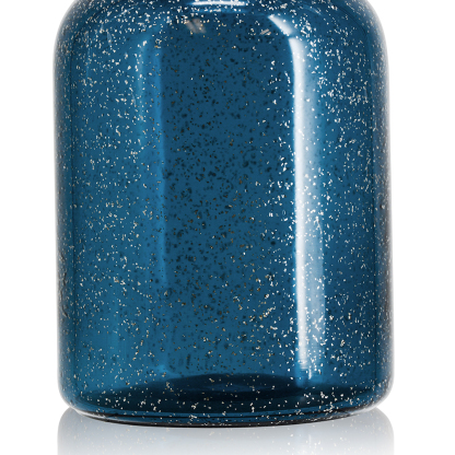 *D7.1"H16.9" - GLASS BOTTLE VASE WITH CRYSTAL BALL