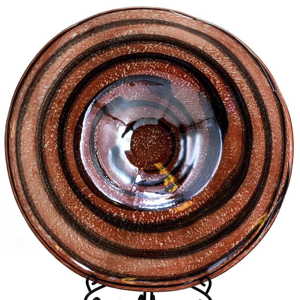 D25.5"H6" - ART GLASS WALL PLATE