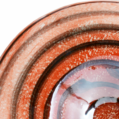 85647	 D25.5"H6" - ART GLASS WALL PLATE
