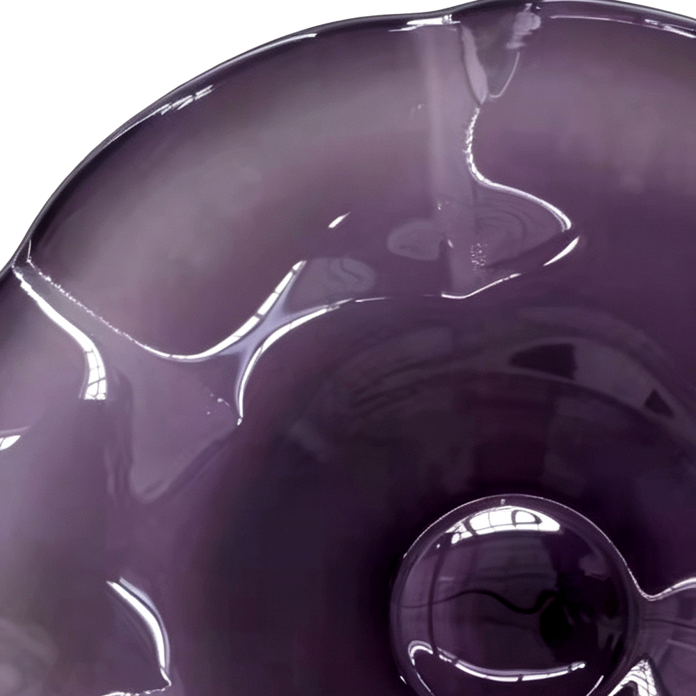 85653	 D25.5"H6" - ART GLASS WALL PLATE