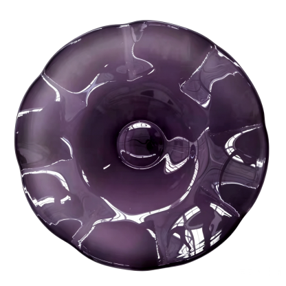 85653	 D25.5"H6" - ART GLASS WALL PLATE