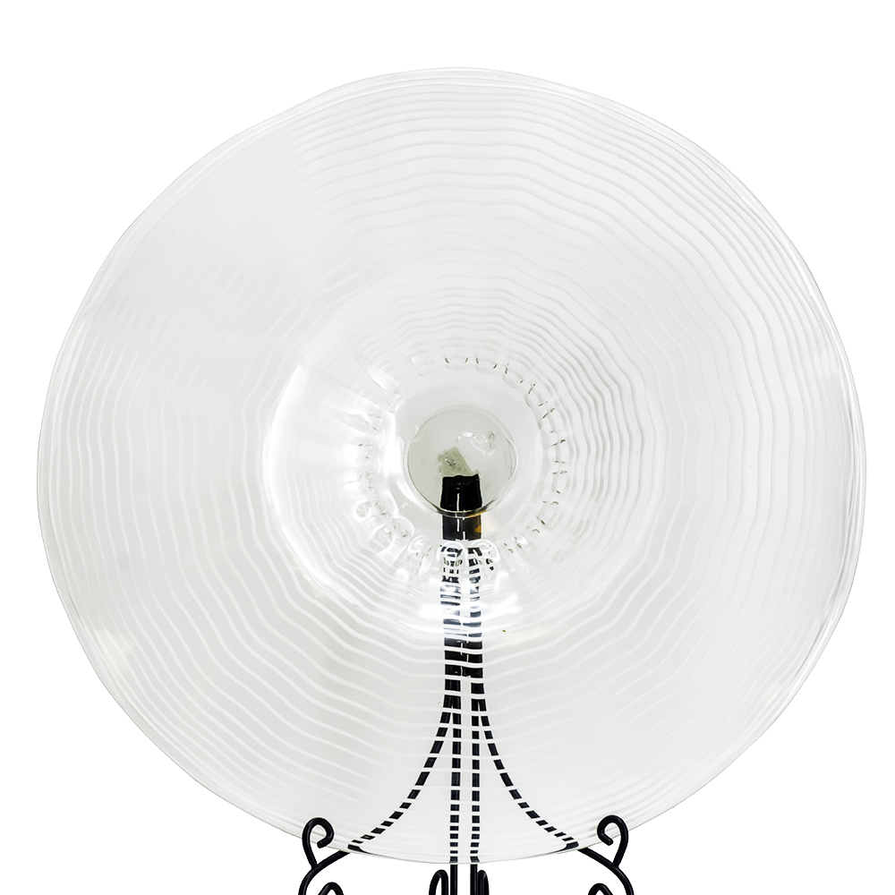 85655	 D25.5"H6" - ART GLASS WALL PLATE