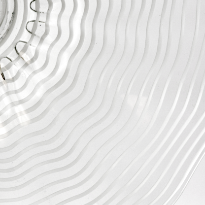 85656	 D20"H4" - ART GLASS WALL PLATE