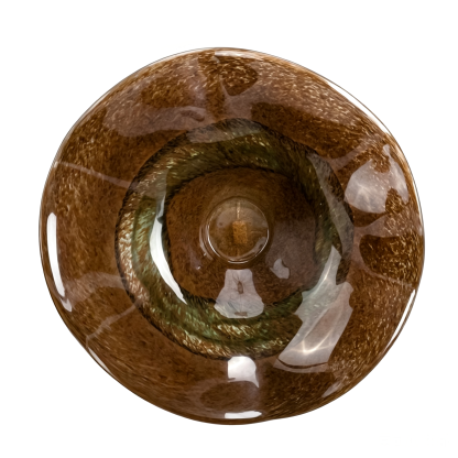 85662	 D25.6"H5.9" - ART GLASS WALL PLATE