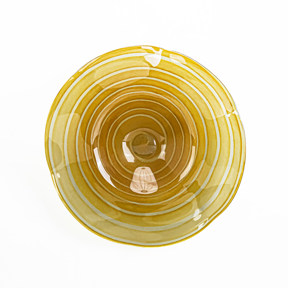 85663	 D20.1"H3.9" - ART GLASS WALL PLATE