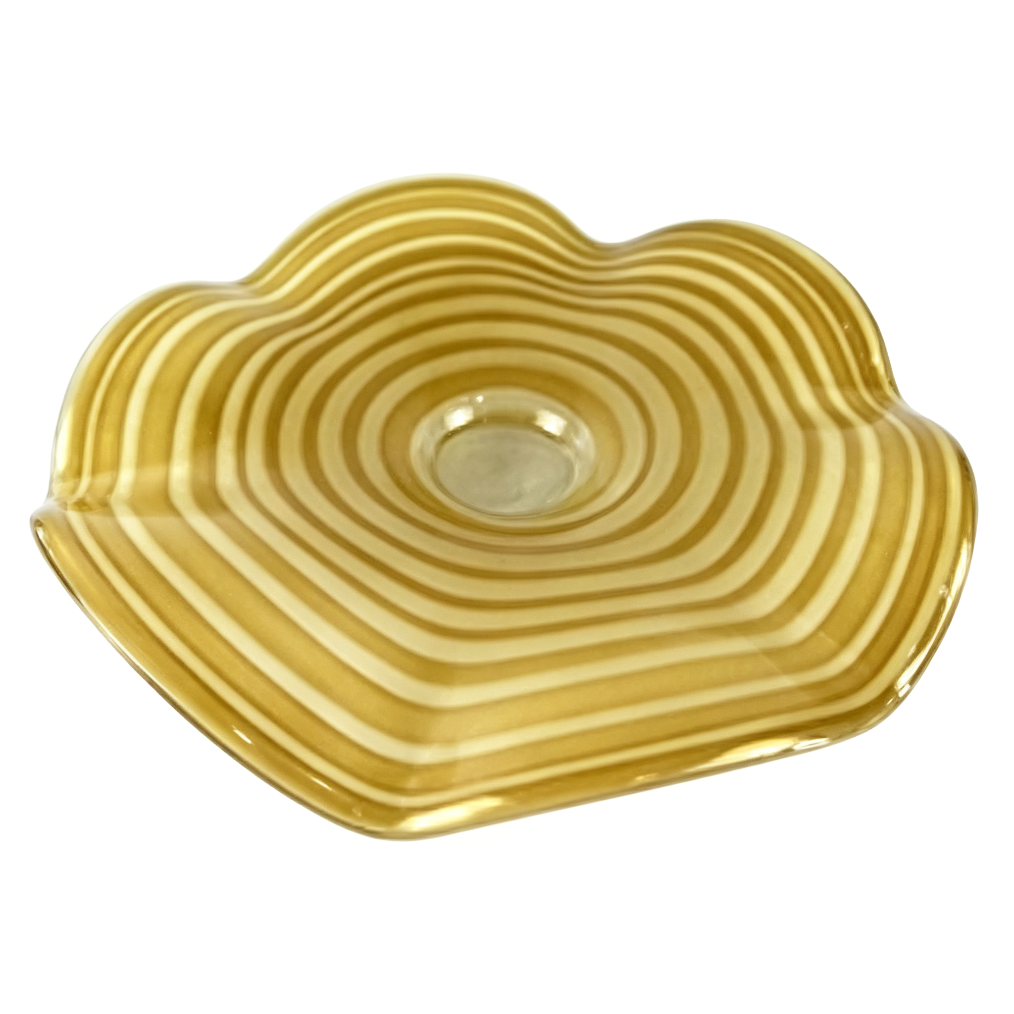 85664	 D25.6"H5.9" - ART GLASS WALL PLATE