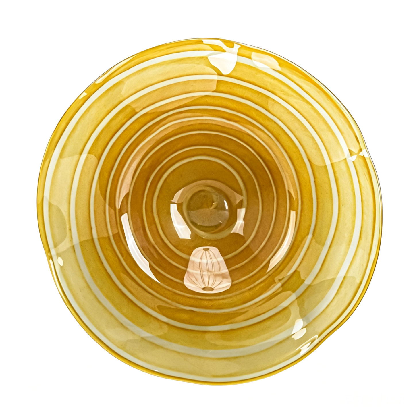 85664	 D25.6"H5.9" - ART GLASS WALL PLATE