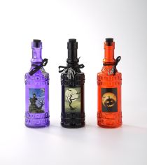 86068ASST	 *D2.5"H9" - WITCHES POTION GLASS BOTTLES