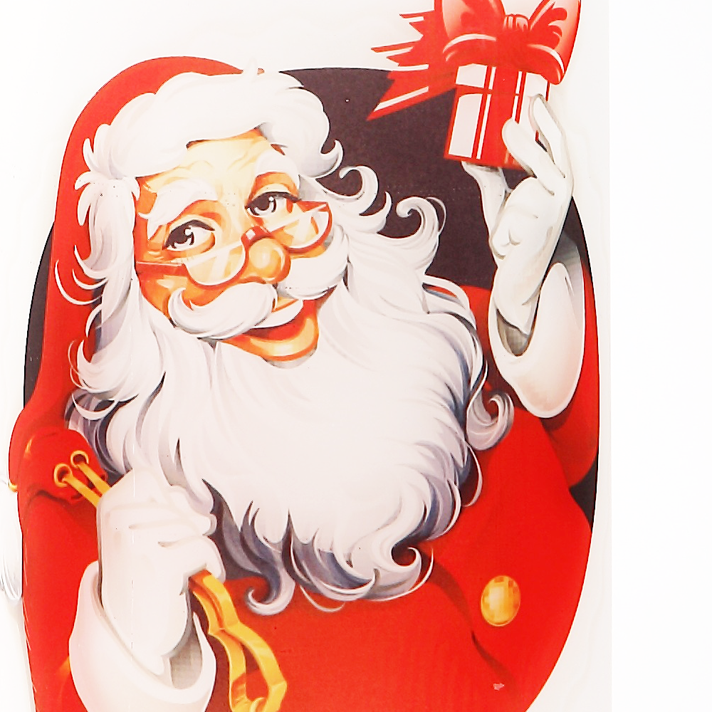 86081	 D4.5"H9.5" - GLASS CHRISTMAS CYLINDER