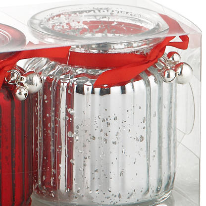86087	 *L9.5"W3"H3.5" - CHRISTMAS GLASS VASE