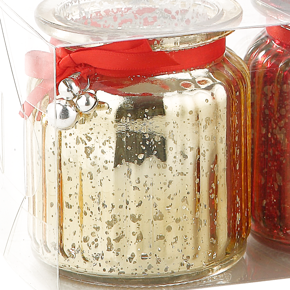 86087	 *L9.5"W3"H3.5" - CHRISTMAS GLASS VASE