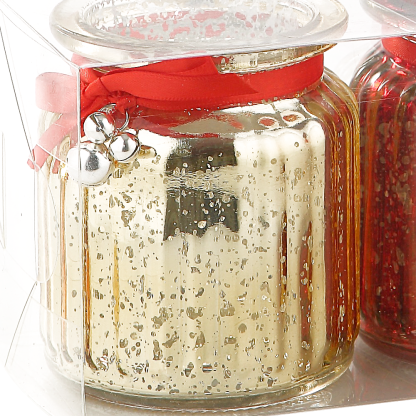 86087	 *L9.5"W3"H3.5" - CHRISTMAS GLASS VASE