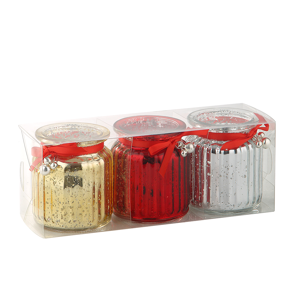 86087	 *L9.5"W3"H3.5" - CHRISTMAS GLASS VASE