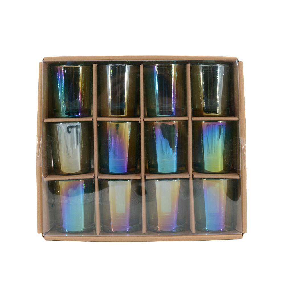 86123B	 D6"H11" - SET OF 12 VOTIVE CANDLE HOLDERS