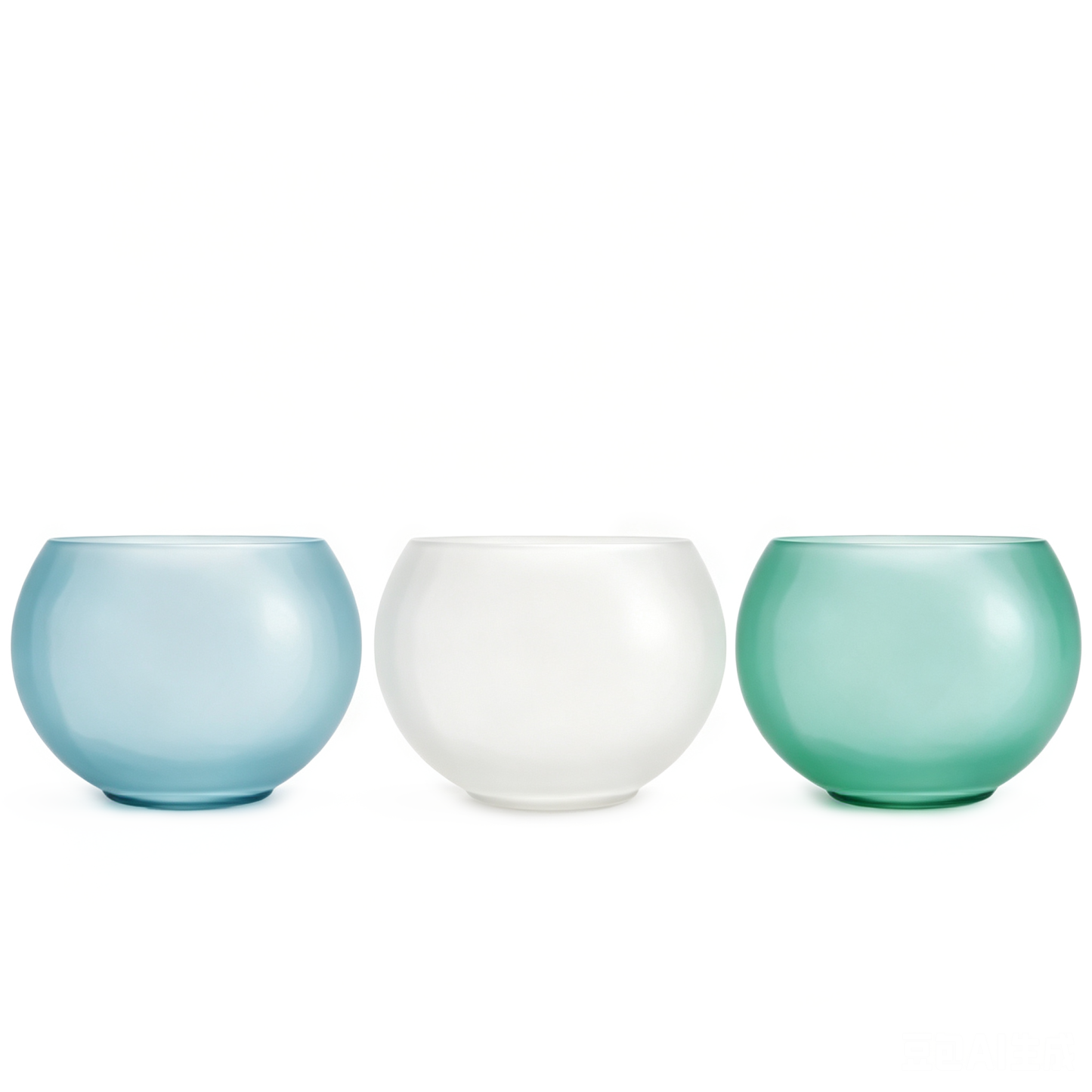86175asst	 D5.9"H4.5" - ASSORTED COLORS GLASS BUBBLE BOWLS