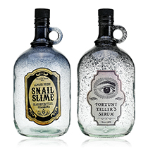 86182ASST	 *D5.3"H11.4" - WITCHES POTION GLASS BOTTLES