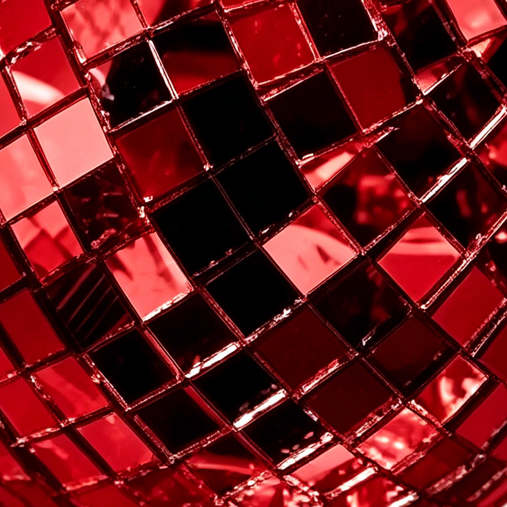 86185RD	 D6" - MIRROR DISCO BALL ORNAMENT