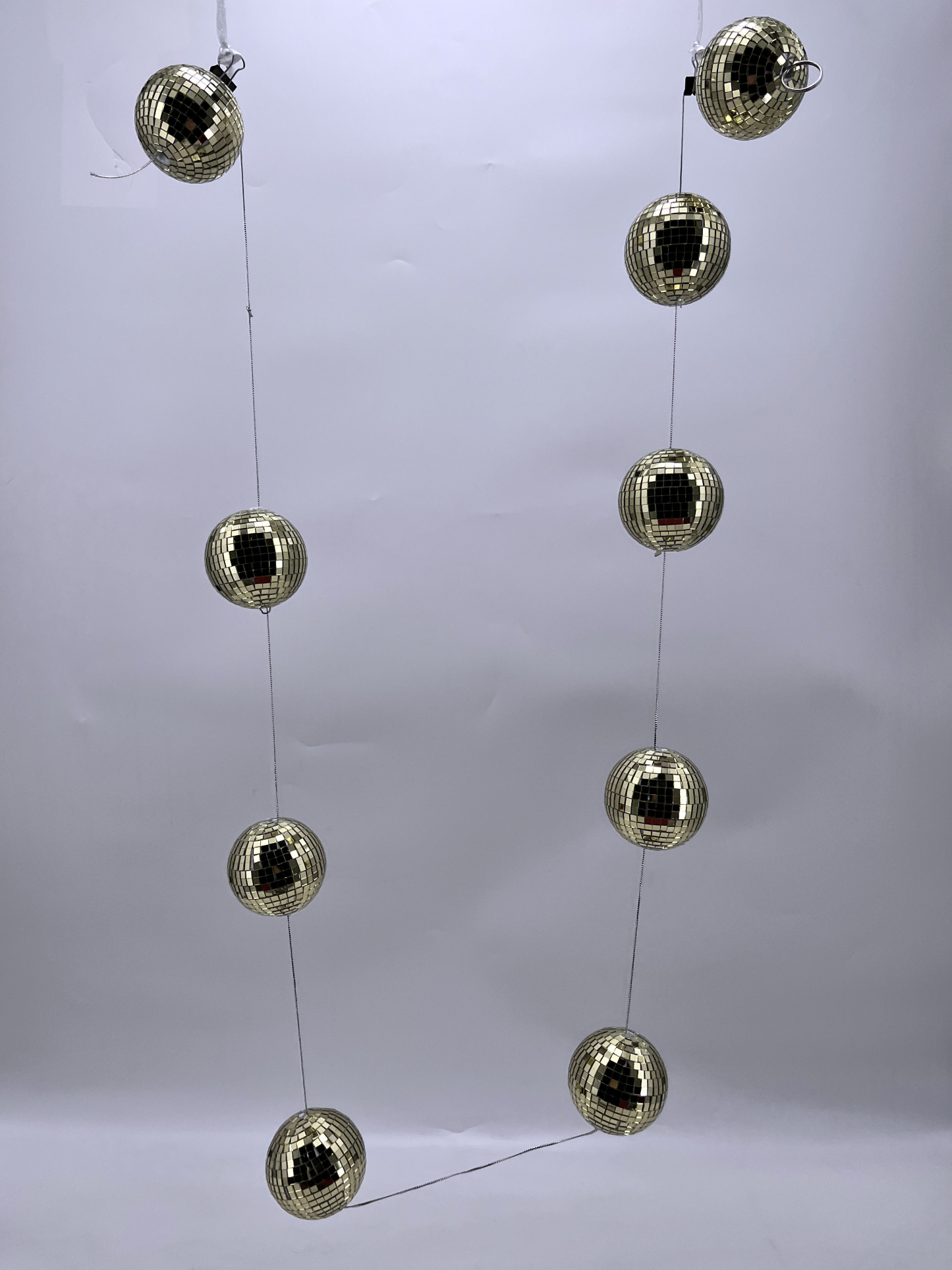 L78.7"D2.8" - MIRROR DISCO BALL GARLAND