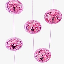 L78.7"D3" - MIRROR DISCO BALL GARLAND
