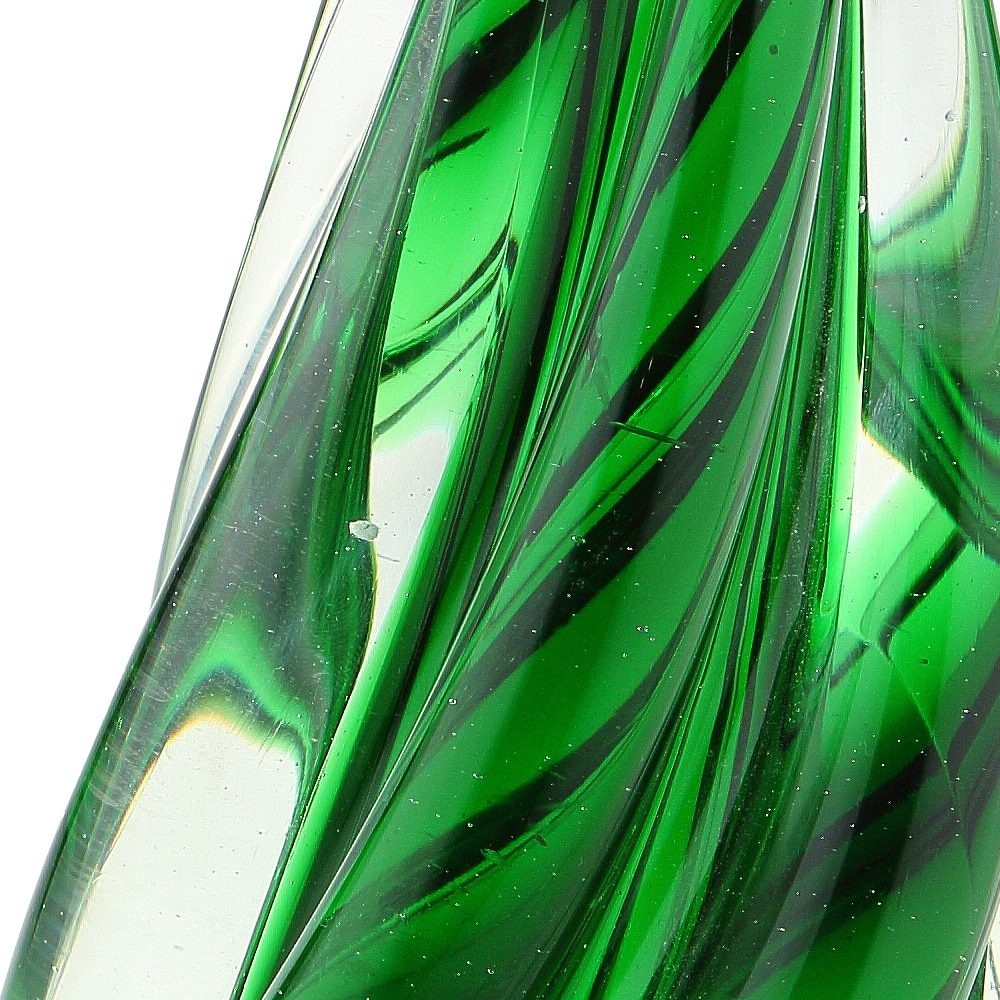 87143	 D6"H12" - GLASS CHRISTMAS TREE