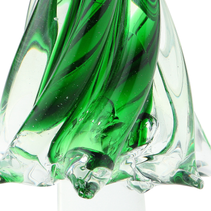 87143	 D6"H12" - GLASS CHRISTMAS TREE