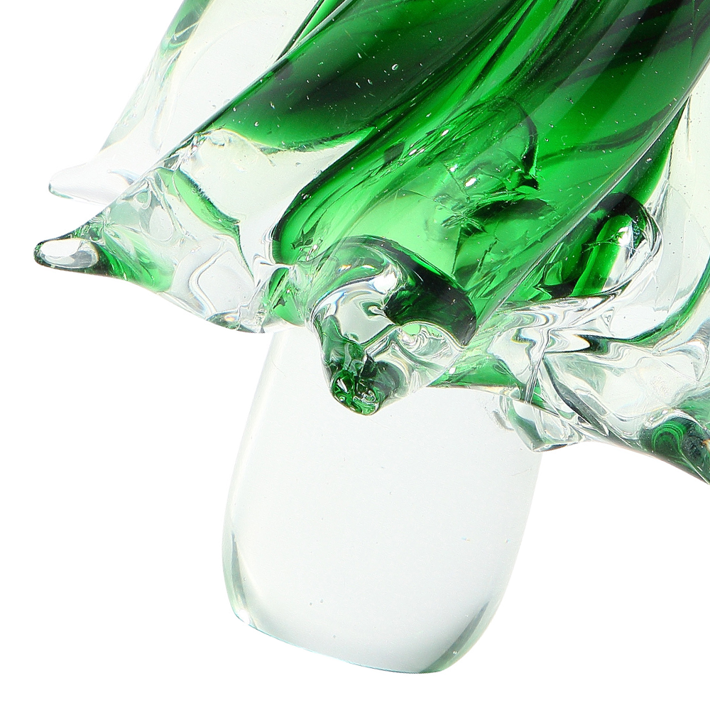 87143	 D6"H12" - GLASS CHRISTMAS TREE
