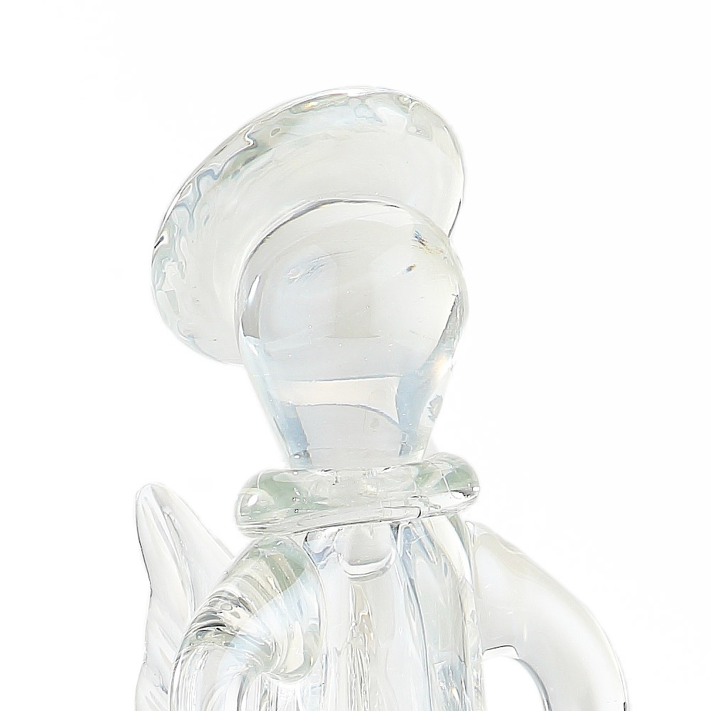 87907	 D5.1"H9.8" - GLASS ANGEL VOTIVE HOLDER