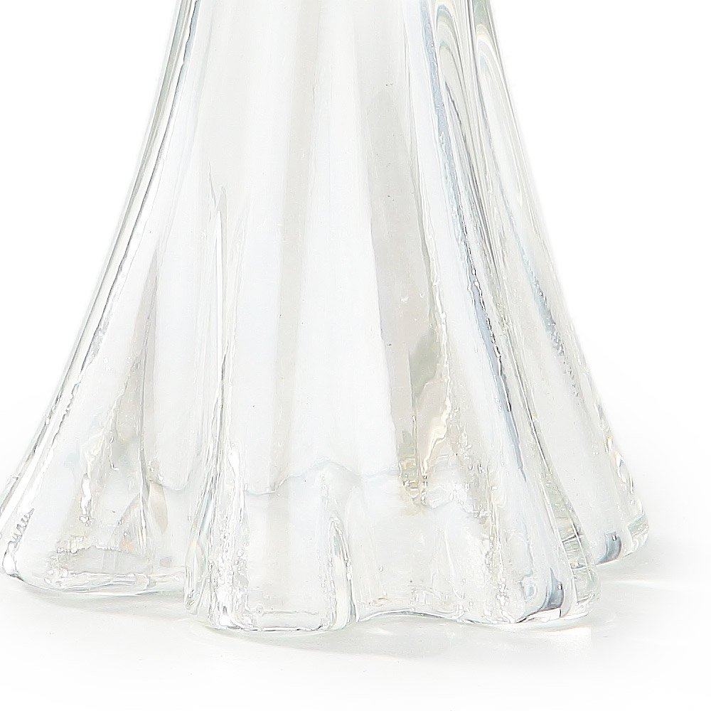 87907	 D5.1"H9.8" - GLASS ANGEL VOTIVE HOLDER