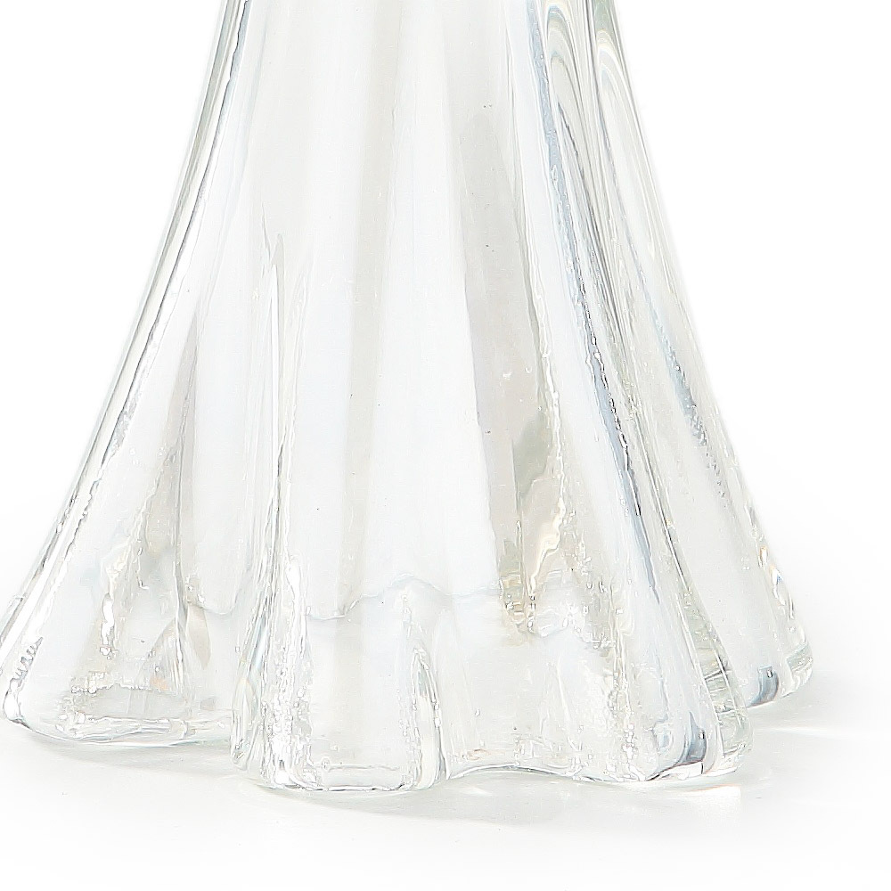 87907	 D5.1"H9.8" - GLASS ANGEL VOTIVE HOLDER