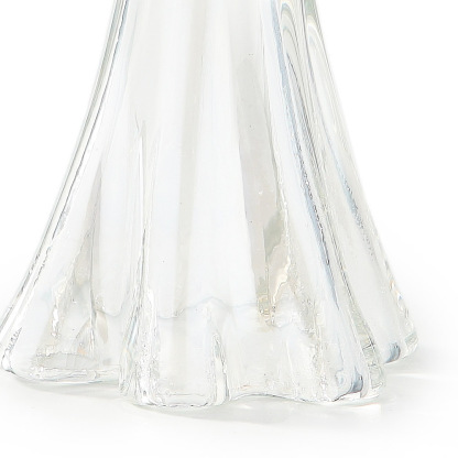 87907	 D5.1"H9.8" - GLASS ANGEL VOTIVE HOLDER