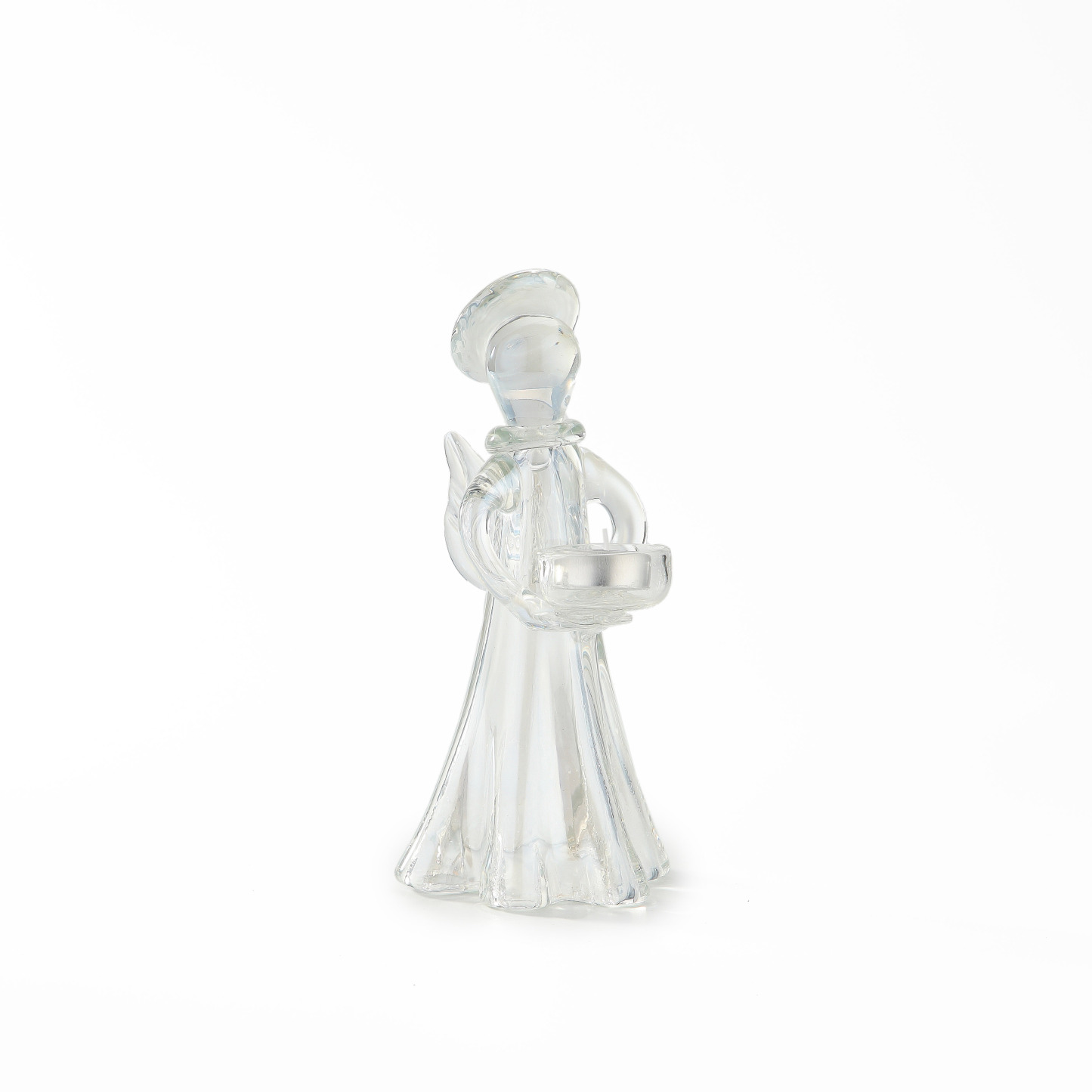 87905	 D5"H10" - GLASS ANGEL VOTIVE HOLDER