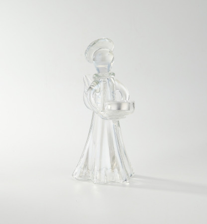 D5"H10" - GLASS ANGEL VOTIVE HOLDER