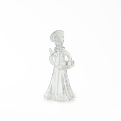 87905	 D5"H10" - GLASS ANGEL VOTIVE HOLDER