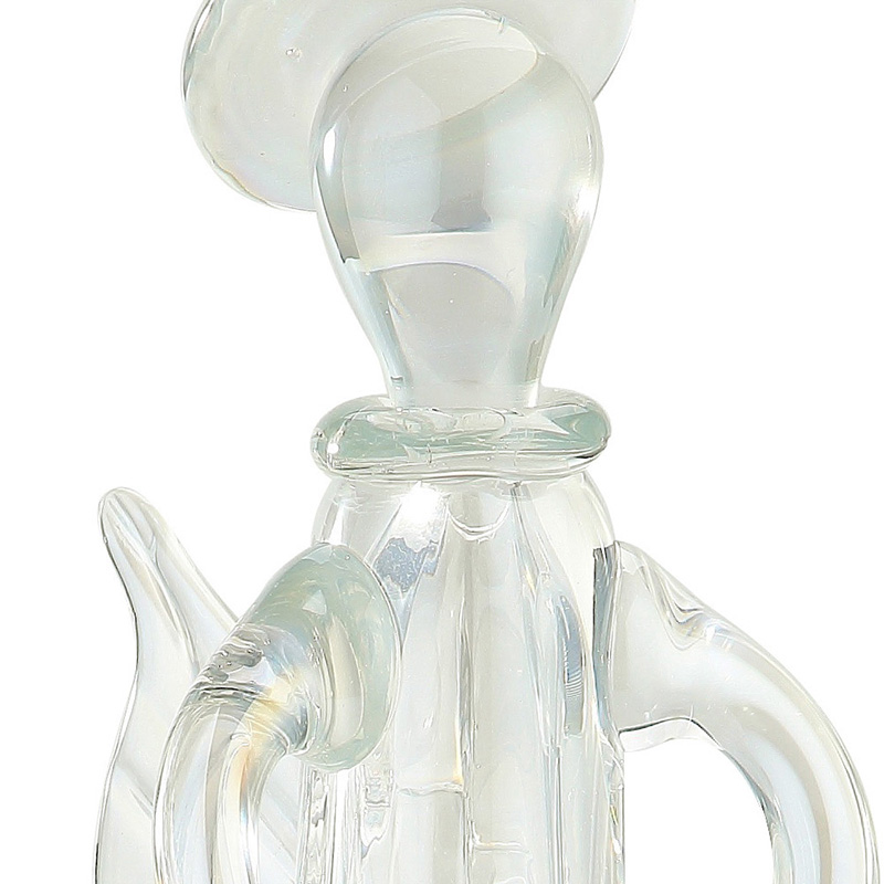 87914	 L5.5"W5"H14" - GLASS ANGEL VOTIVE HOLDER
