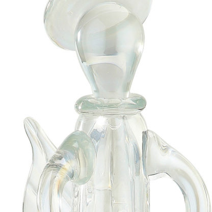 87914	 L5.5"W5"H14" - GLASS ANGEL VOTIVE HOLDER