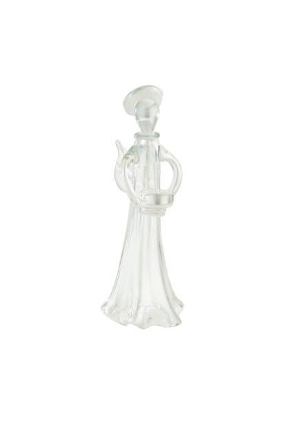 L5.5"W5"H14" - GLASS ANGEL VOTIVE HOLDER