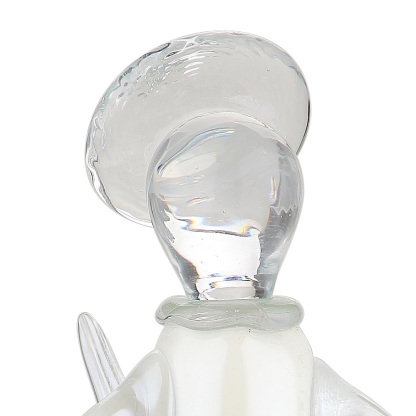 87921	 D6.9"H19.7" - GLASS ANGEL VOTIVE HOLDER