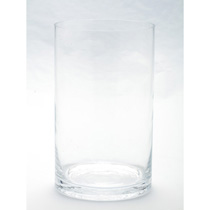 D6"H12" - CLEAR GLASS CYLINDER VASE