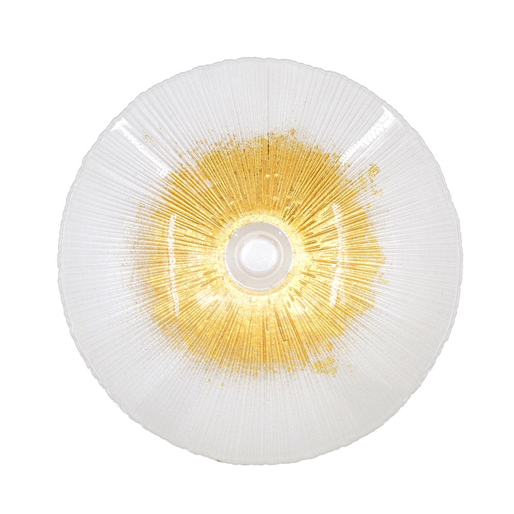 75377G	 D9.8"H4.9" - GLASS PEDESTAL BOWL