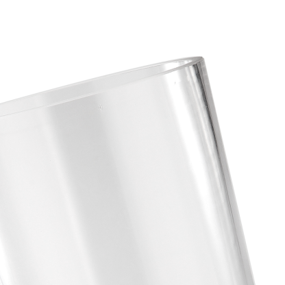 91218	 D7"H11.5" - GLASS VASE W/ PEDESTAL