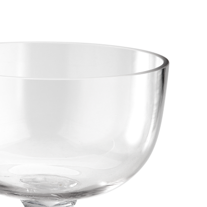 91221	 D10"H11" - GLASS VASE W/ PEDESTAL
