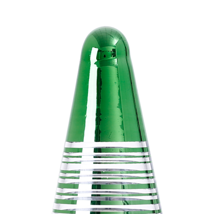 91376	 *D4.5"H13" - GLASS CHRISTMAS TREE