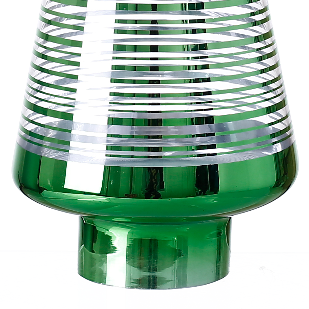 91376	 *D4.5"H13" - GLASS CHRISTMAS TREE