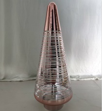 *D4.5"H9" - GLASS CHRISTMAS TREE
