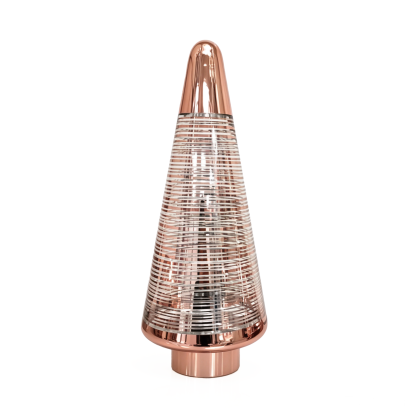 91382	 *D5.5"H16.5" - GLASS CHRISTMAS TREE