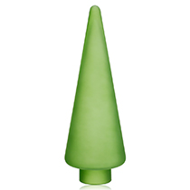 D6"H16.5" - GLASS CHRISTMAS TREE